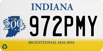 IN license plate 972PMY