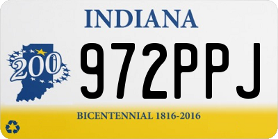 IN license plate 972PPJ