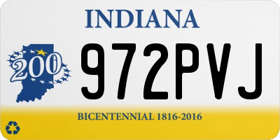 IN license plate 972PVJ