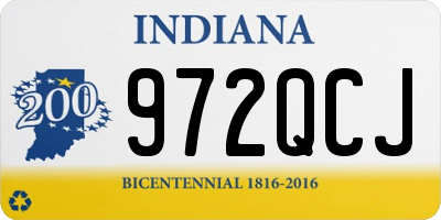 IN license plate 972QCJ