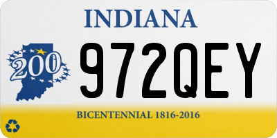 IN license plate 972QEY