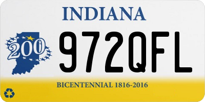 IN license plate 972QFL