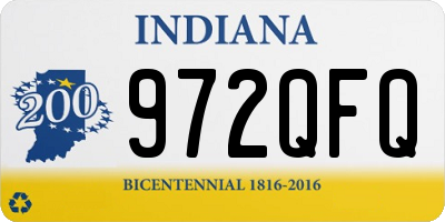 IN license plate 972QFQ