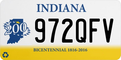 IN license plate 972QFV