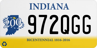 IN license plate 972QGG
