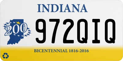 IN license plate 972QIQ