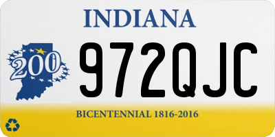IN license plate 972QJC