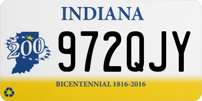 IN license plate 972QJY
