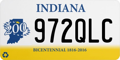 IN license plate 972QLC