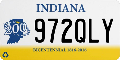 IN license plate 972QLY