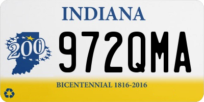 IN license plate 972QMA
