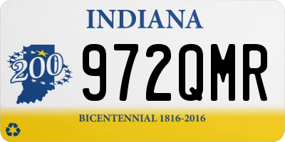 IN license plate 972QMR