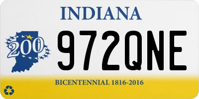 IN license plate 972QNE