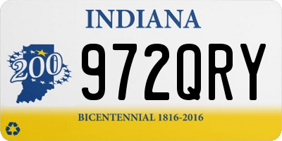 IN license plate 972QRY