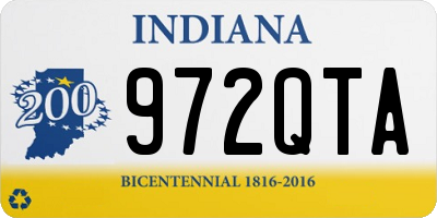 IN license plate 972QTA