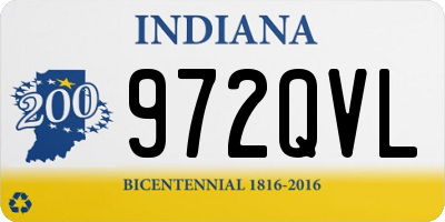 IN license plate 972QVL