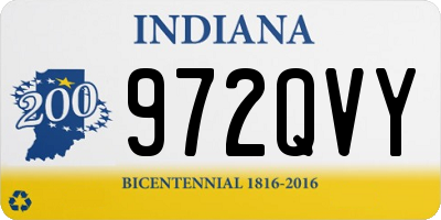 IN license plate 972QVY