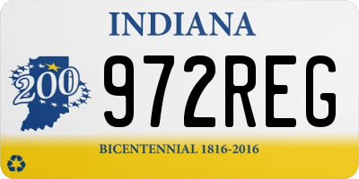 IN license plate 972REG