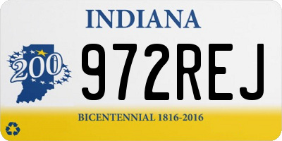 IN license plate 972REJ