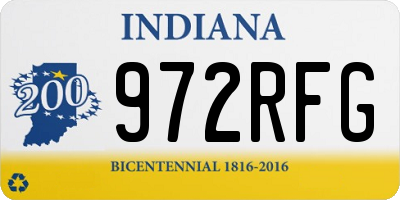 IN license plate 972RFG