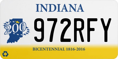 IN license plate 972RFY