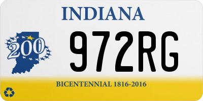 IN license plate 972RG
