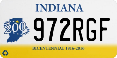 IN license plate 972RGF