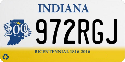 IN license plate 972RGJ