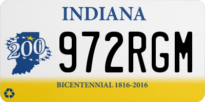 IN license plate 972RGM