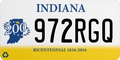 IN license plate 972RGQ