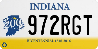 IN license plate 972RGT