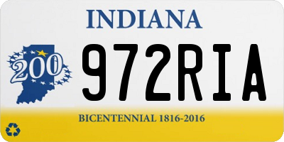 IN license plate 972RIA