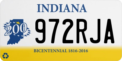 IN license plate 972RJA