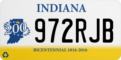 IN license plate 972RJB