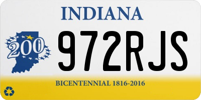 IN license plate 972RJS