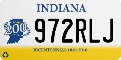 IN license plate 972RLJ