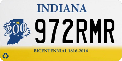 IN license plate 972RMR