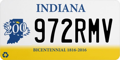 IN license plate 972RMV