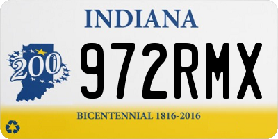 IN license plate 972RMX