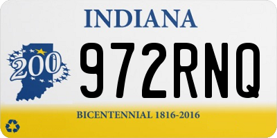 IN license plate 972RNQ