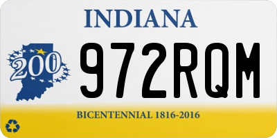 IN license plate 972RQM