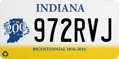 IN license plate 972RVJ