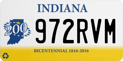 IN license plate 972RVM