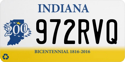 IN license plate 972RVQ
