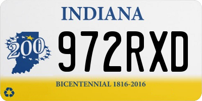 IN license plate 972RXD