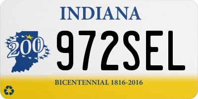 IN license plate 972SEL