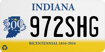 IN license plate 972SHG