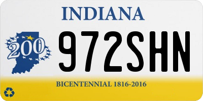 IN license plate 972SHN