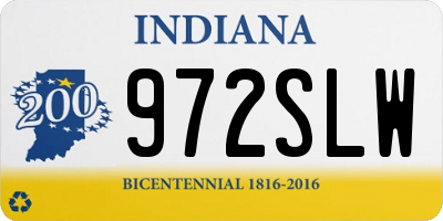 IN license plate 972SLW