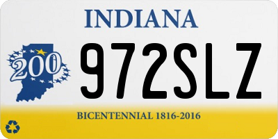 IN license plate 972SLZ